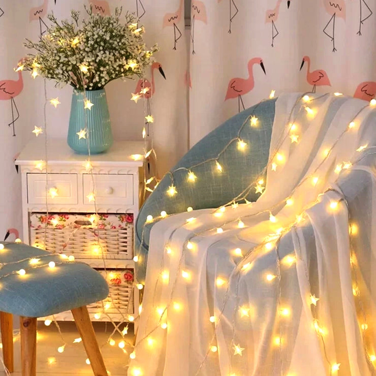 LED Star String Lights for Party Decoration