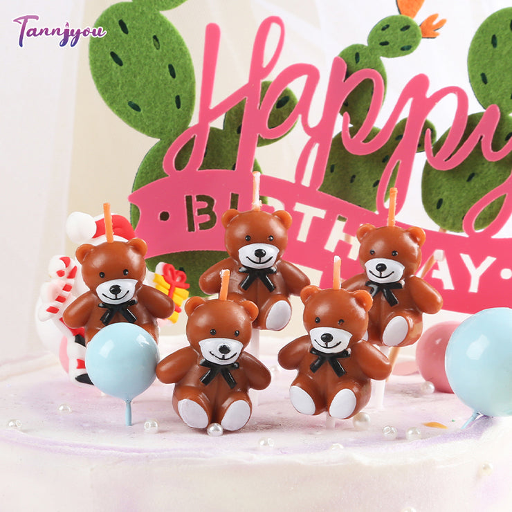 Bear Birthday Candles