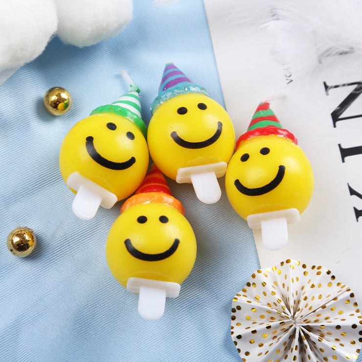 Smiley Emoji Birthday Candles