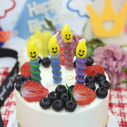 Smiley Emoji Spiral Birthday Candles